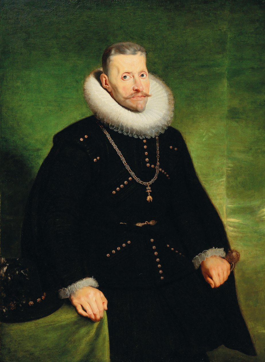 Porträtt av ärkehertig Albert av Österrike 1559-1621. av Peter Paul, Rubens