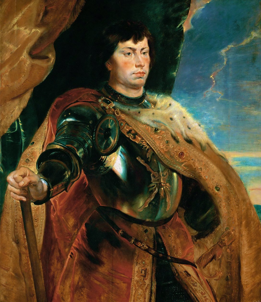 Porträtt av Charles the Temerary av Peter Paul Rubens