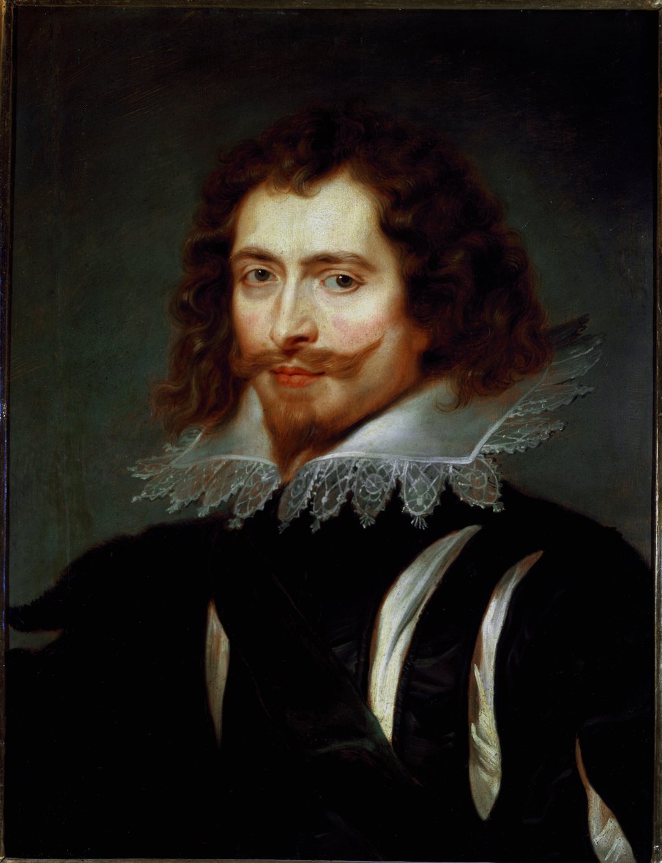 Porträtt av George Villiers (1592-1628) Hertig av Buckingham Målning av Pierre Paul (Pierre-Paul) Rubens (eller Peter Paul eller Petrus Paulus) (1577-1640) Sön. 65x50 cm Palazzo Pitti, Galleria Palatina Florens av Peter Paul Rubens