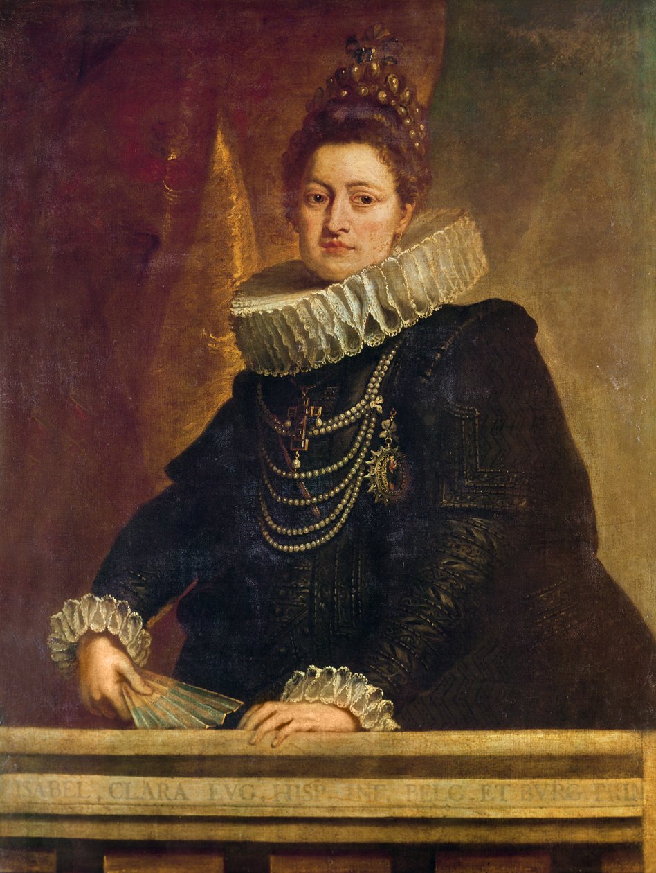 Porträtt av Isabel Clara Eugenia av Habsburg (1566 - 1636), Infanta av Spanien av Peter Paul Rubens