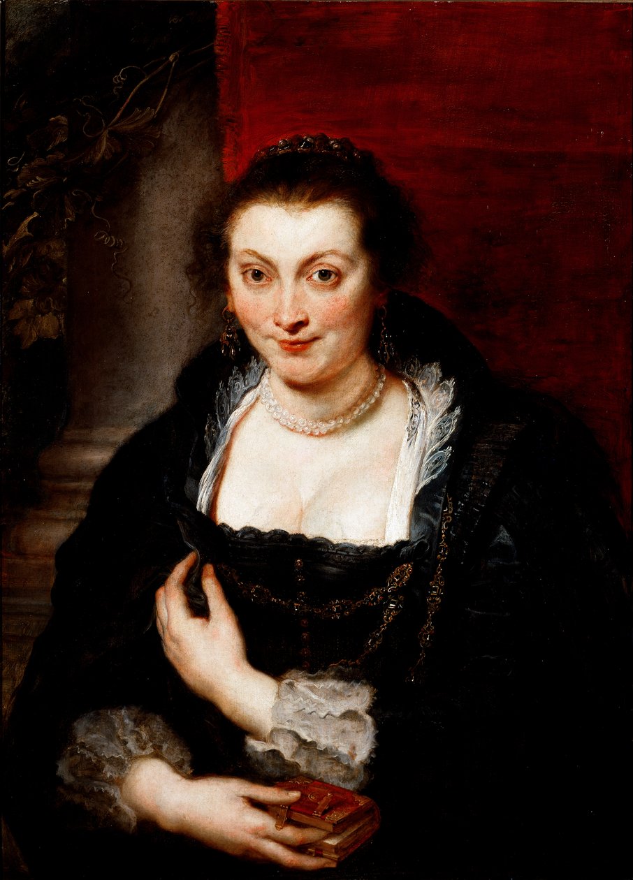 Porträtt av Isabella Brandt, hustru till målaren Målning av Peter Paul (Pierre-Paul) Rubens (eller Peter Paul eller Petrus Paulus) (1577-1640) 1620 ca. Sol. 86x62 cm Florens, Galleria degli Uffizi (Kontor) av Peter Paul Rubens