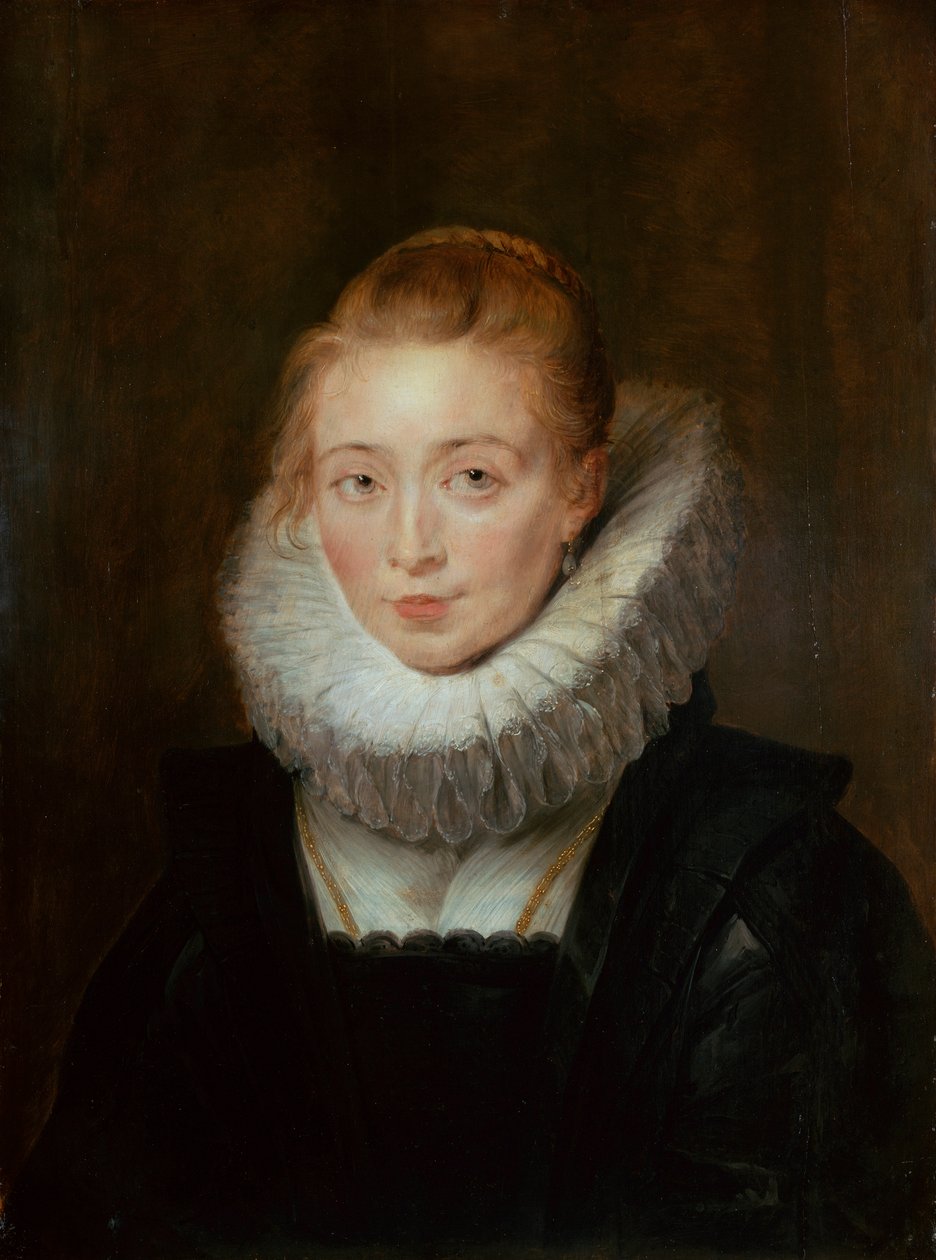 Porträtt av en väntande fru till Infanta Isabella, 1620-talet. av Peter Paul Rubens