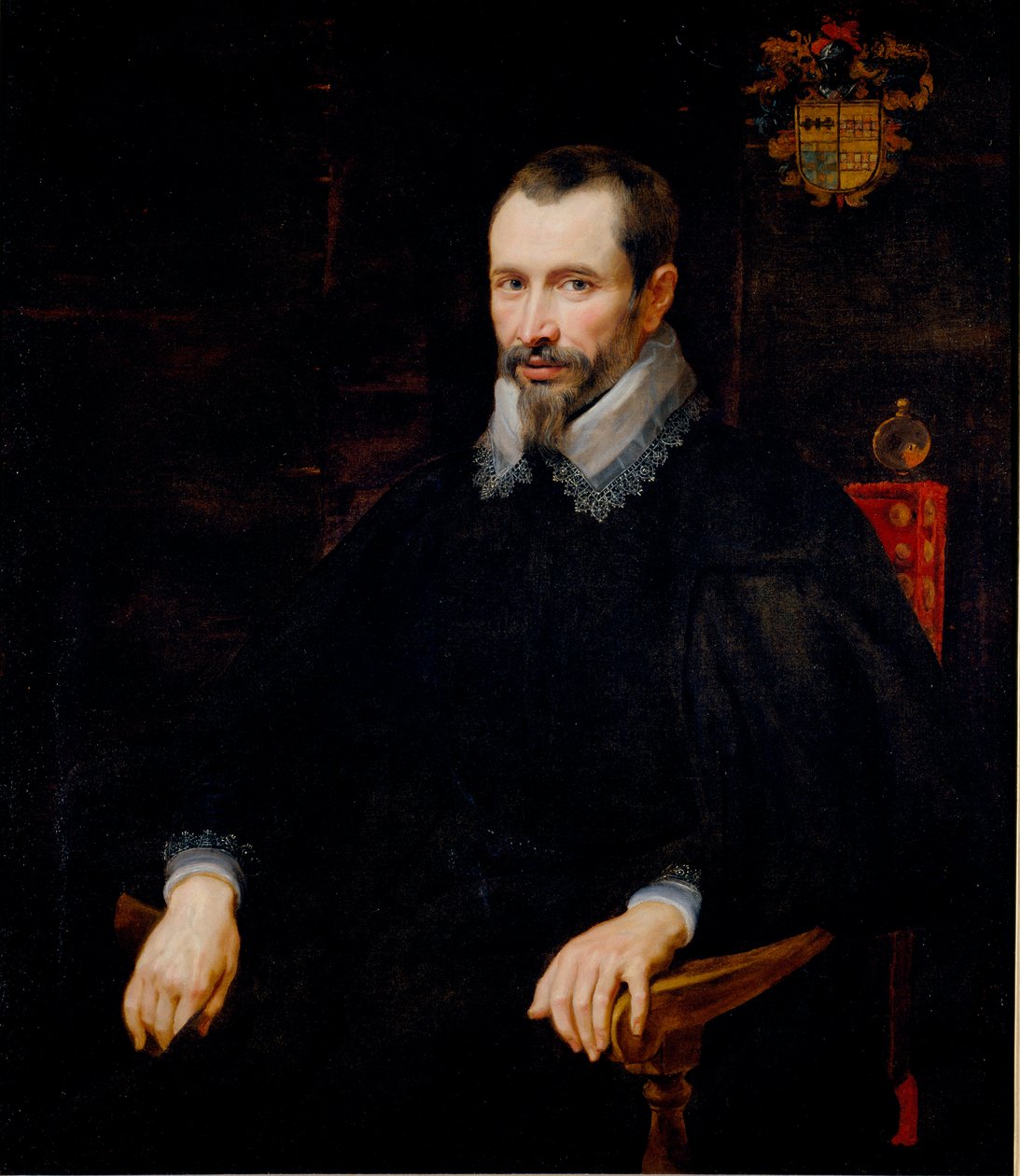 Porträtt av Niccolo Pallavicino Målning av Pierre Paul (Pierre-Paul) Rubens (eller Peter Paul eller Petrus Paulus) (1577-1640) 1604-1608 Sön. 105x92 cm Privat samling av Peter Paul Rubens