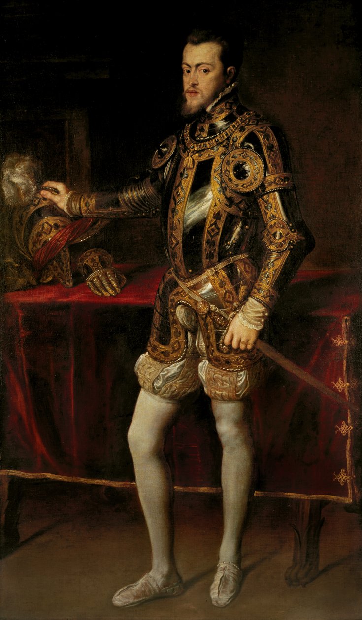 Porträtt av Filip II, kung av Spanien, när prins, ca 1628-29 (olja på duk) av Peter Paul Rubens