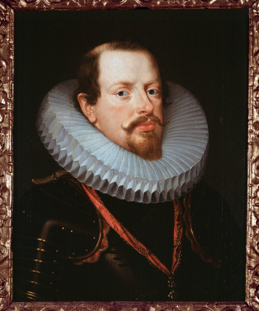 Porträtt av en flamländsk herre med en ruff (olja på duk) av Peter Paul Rubens