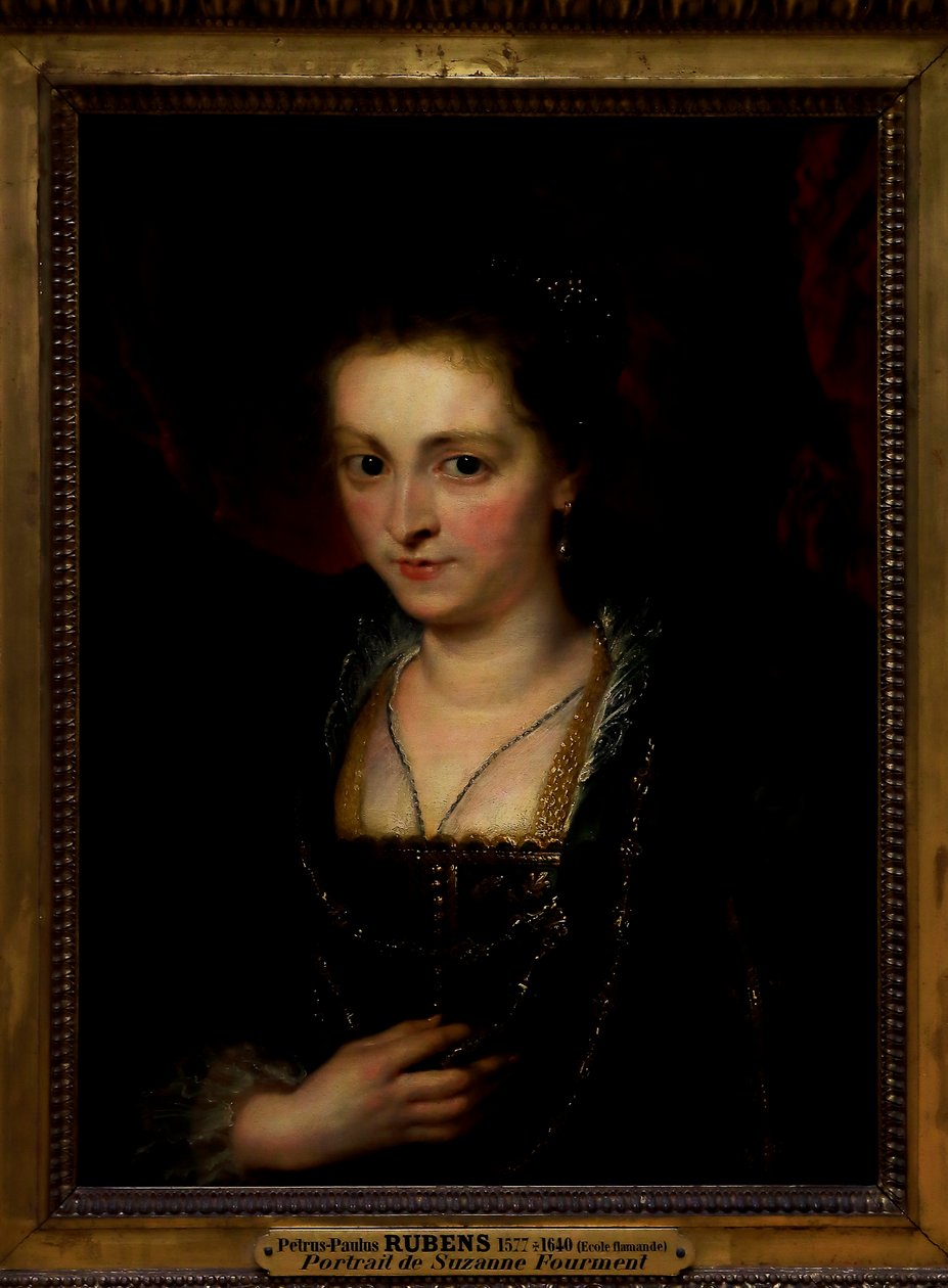 Porträtt av en kvinna. Porträtt av Suzanna Fourment av Peter Paul Rubens