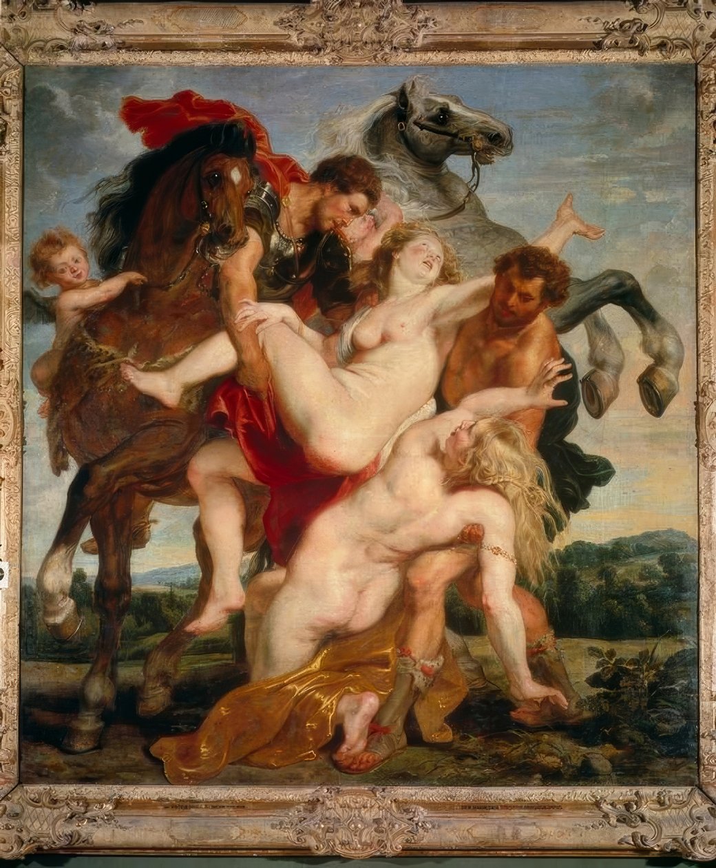 Våldtäkt av Leucippus döttrar av Peter Paul Rubens