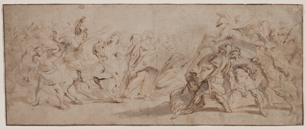 Försoning mellan romarna och sabinerna (recto) av Peter Paul Rubens
