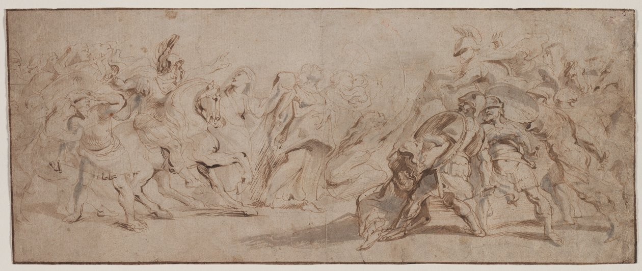 Försoning mellan romarna och sabinerna, ca. 163235. av Peter Paul Rubens