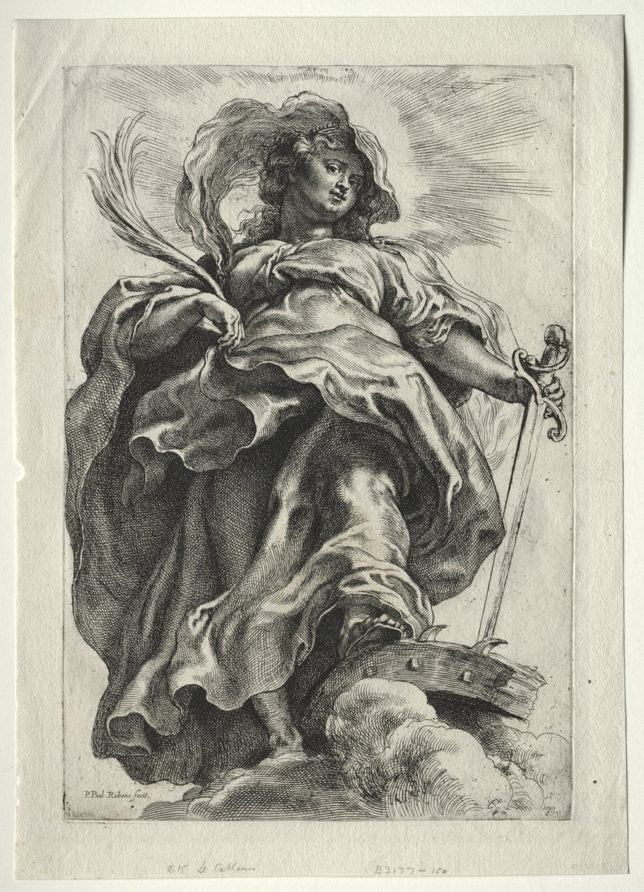 St. Catherine i molnen av Peter Paul Rubens