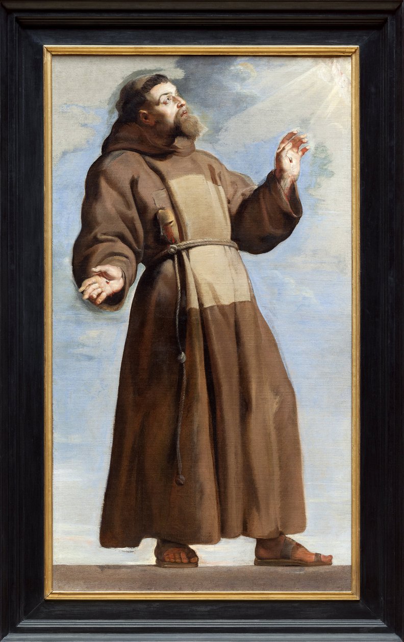 Saint Francois i Estasy (olja på duk) av Peter Paul Rubens