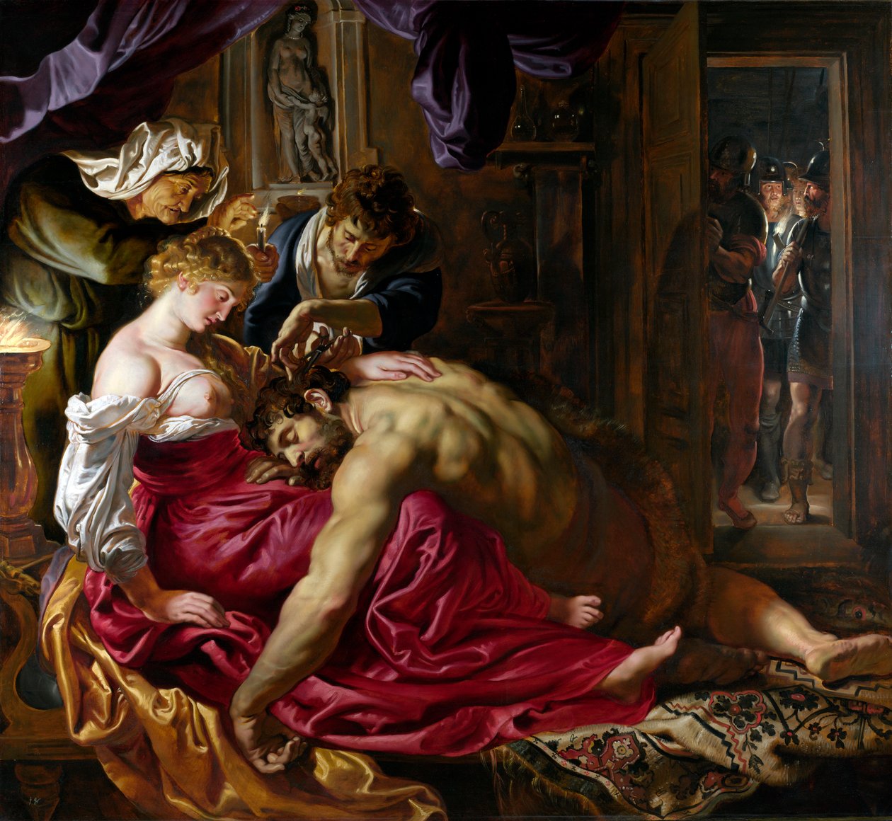 Simson och Delila, ca. 1610 av Peter Paul Rubens