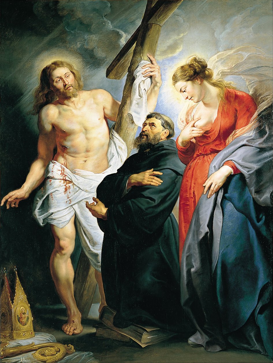 Sankt Augustinus mellan Kristus och Jungfru av Peter Paul Rubens