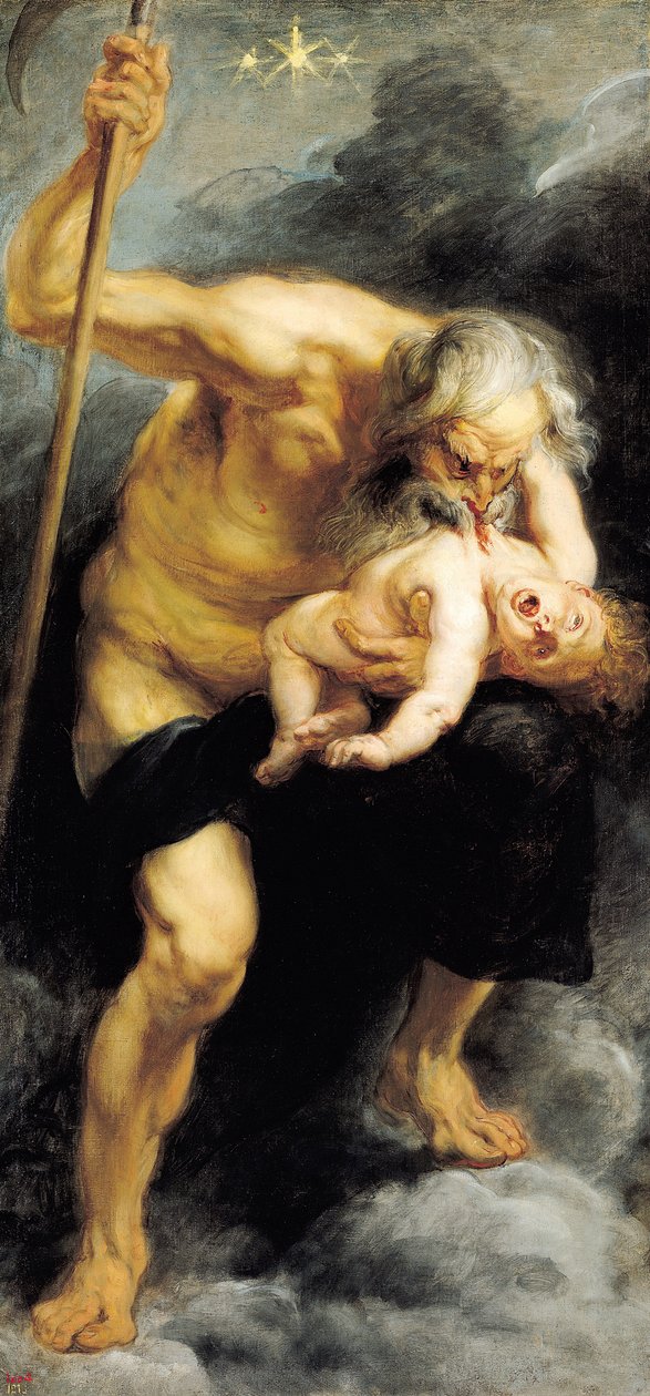 Saturnus slukar sin Son av Peter Paul Rubens