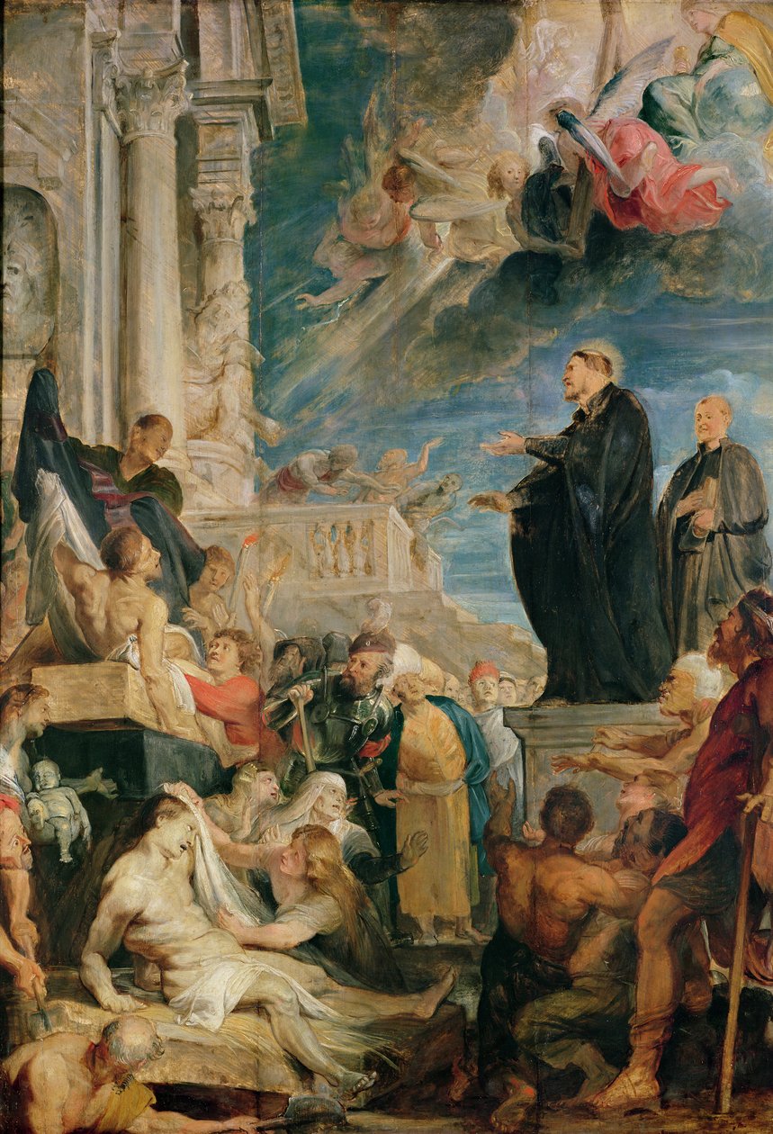St Francis Xavier Blessing the Sick (olja på duk) av Peter Paul Rubens