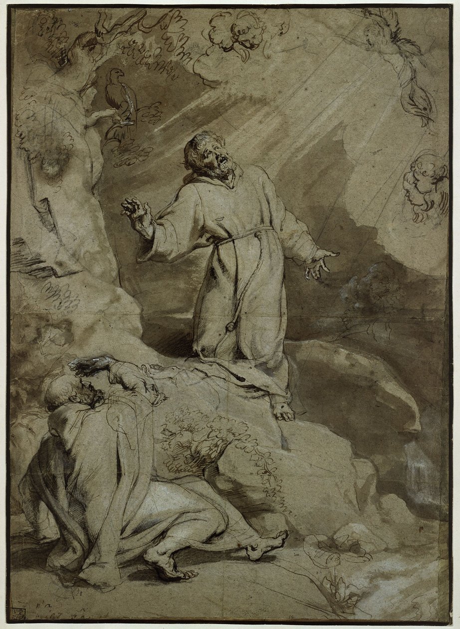 Stigmatiseringen av den helige Franciskus av Assisi av Peter Paul Rubens