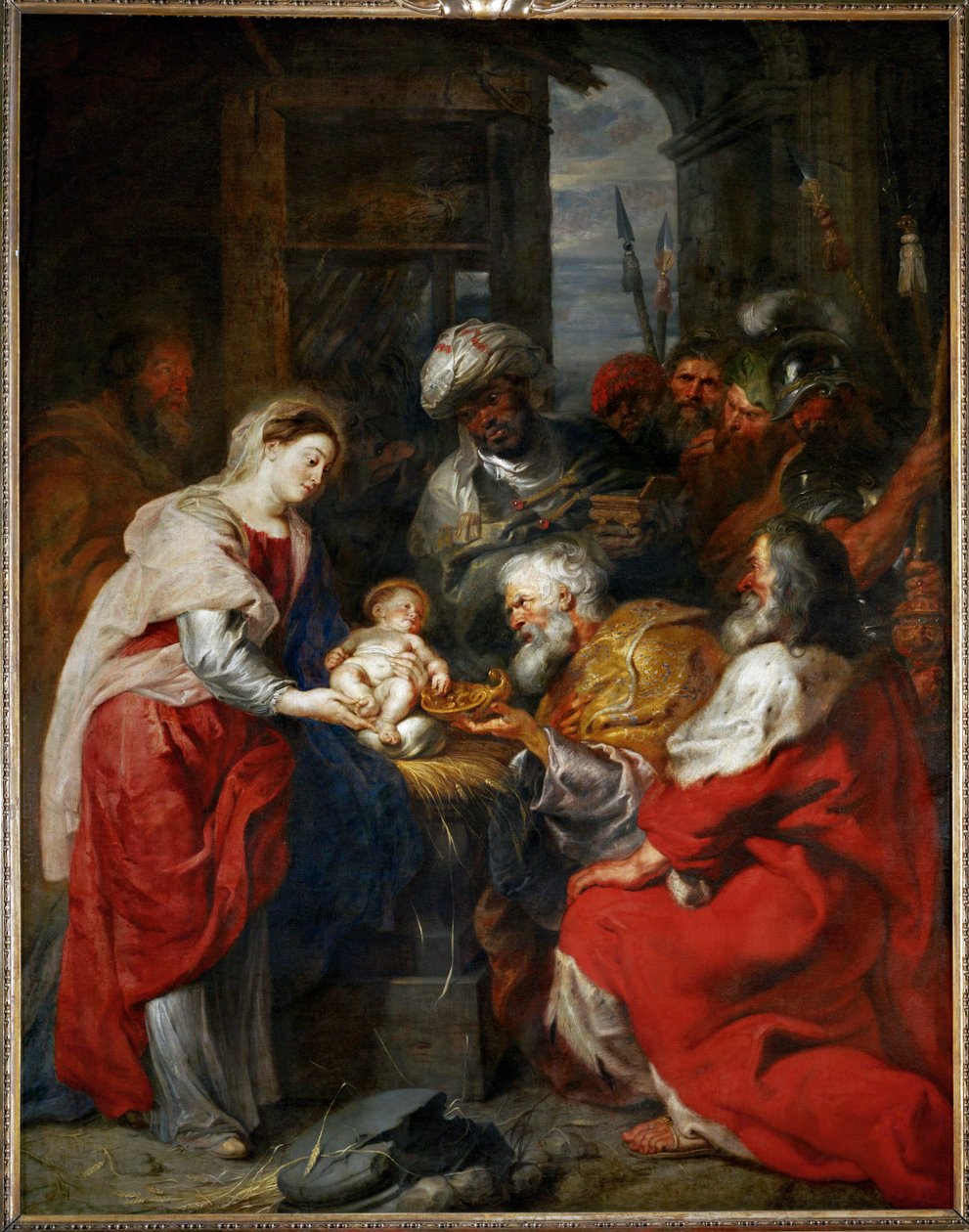 The Adoration of the Magi (målning på duk) av Peter Paul Rubens