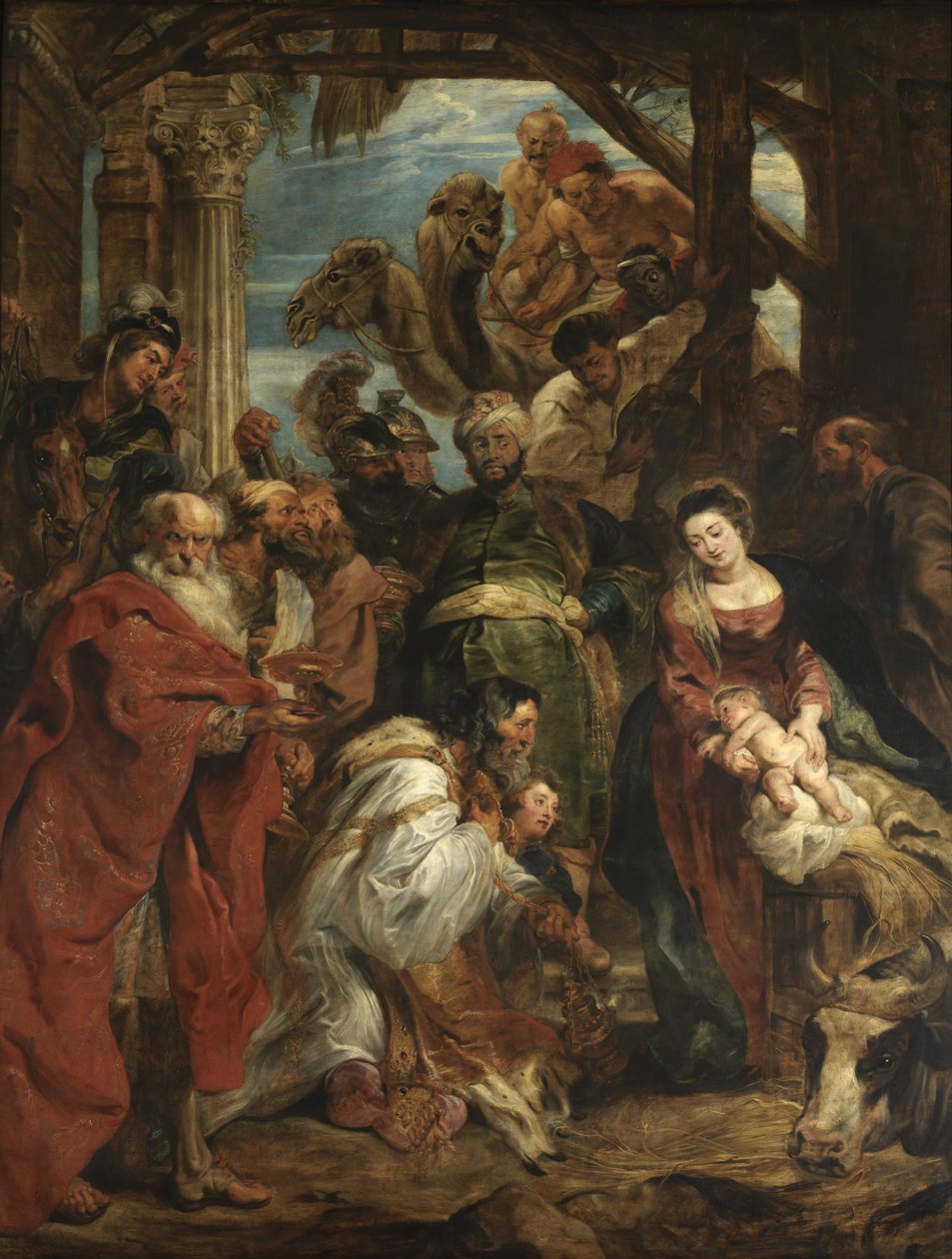 Tillbedjan av Magi av Peter Paul Rubens