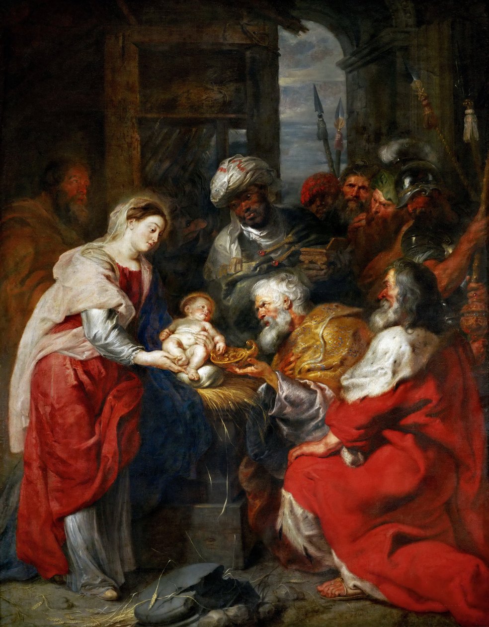 Tillbedjan av Magi av Peter Paul Rubens