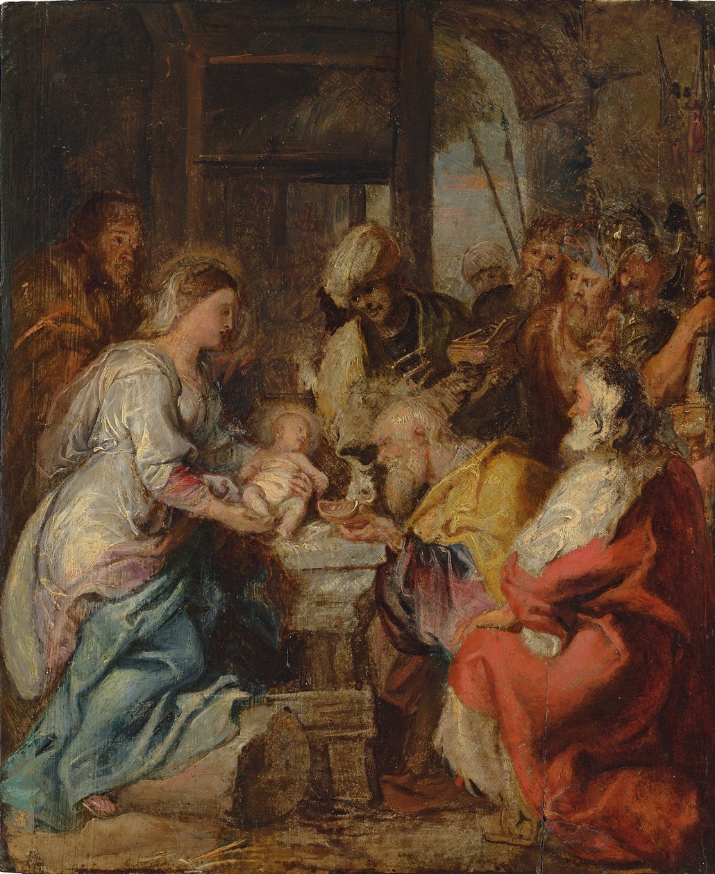 Tillbedjan av Magi av Peter Paul Rubens