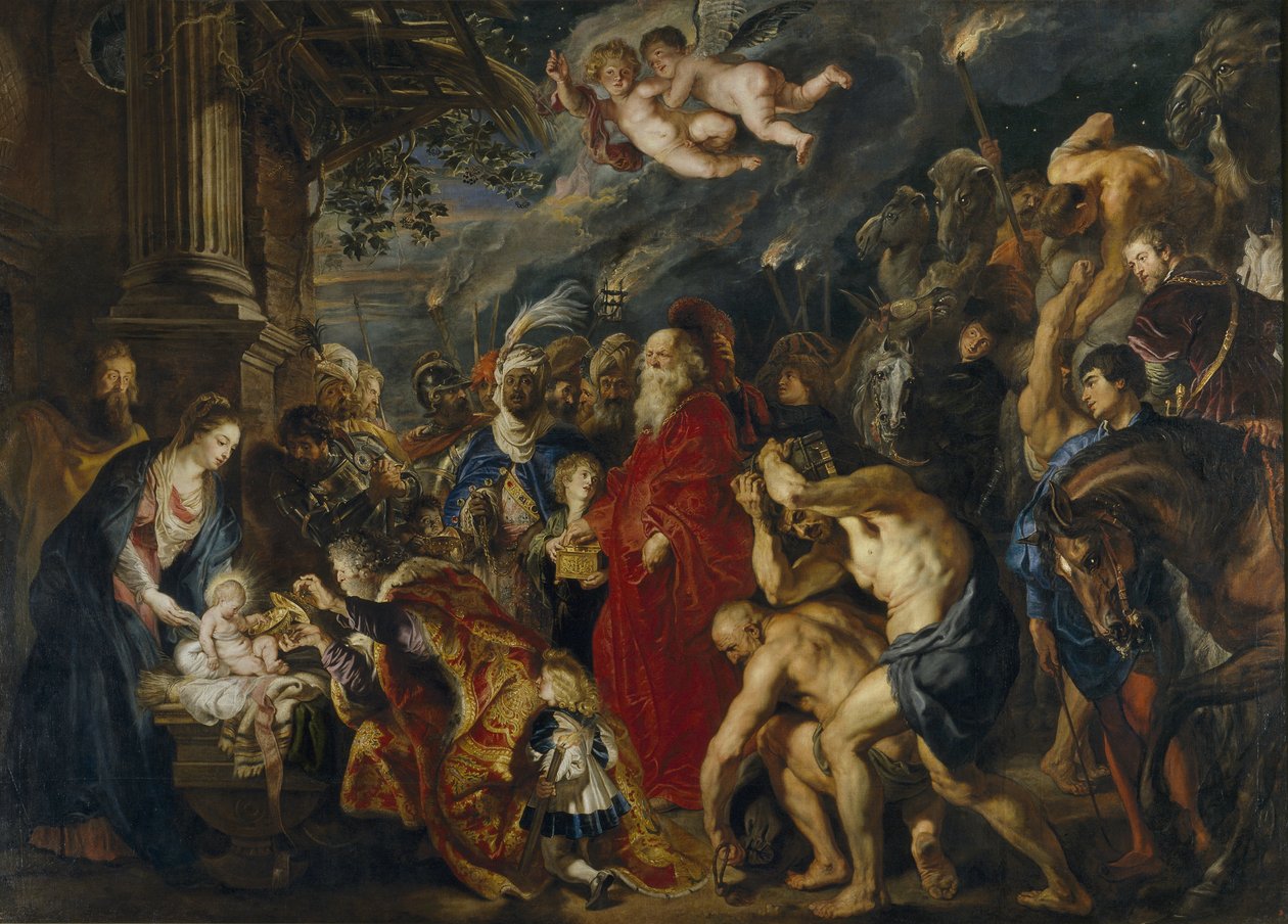 Magiernas tillbedjan, 1610-1620-talet av Peter Paul Rubens