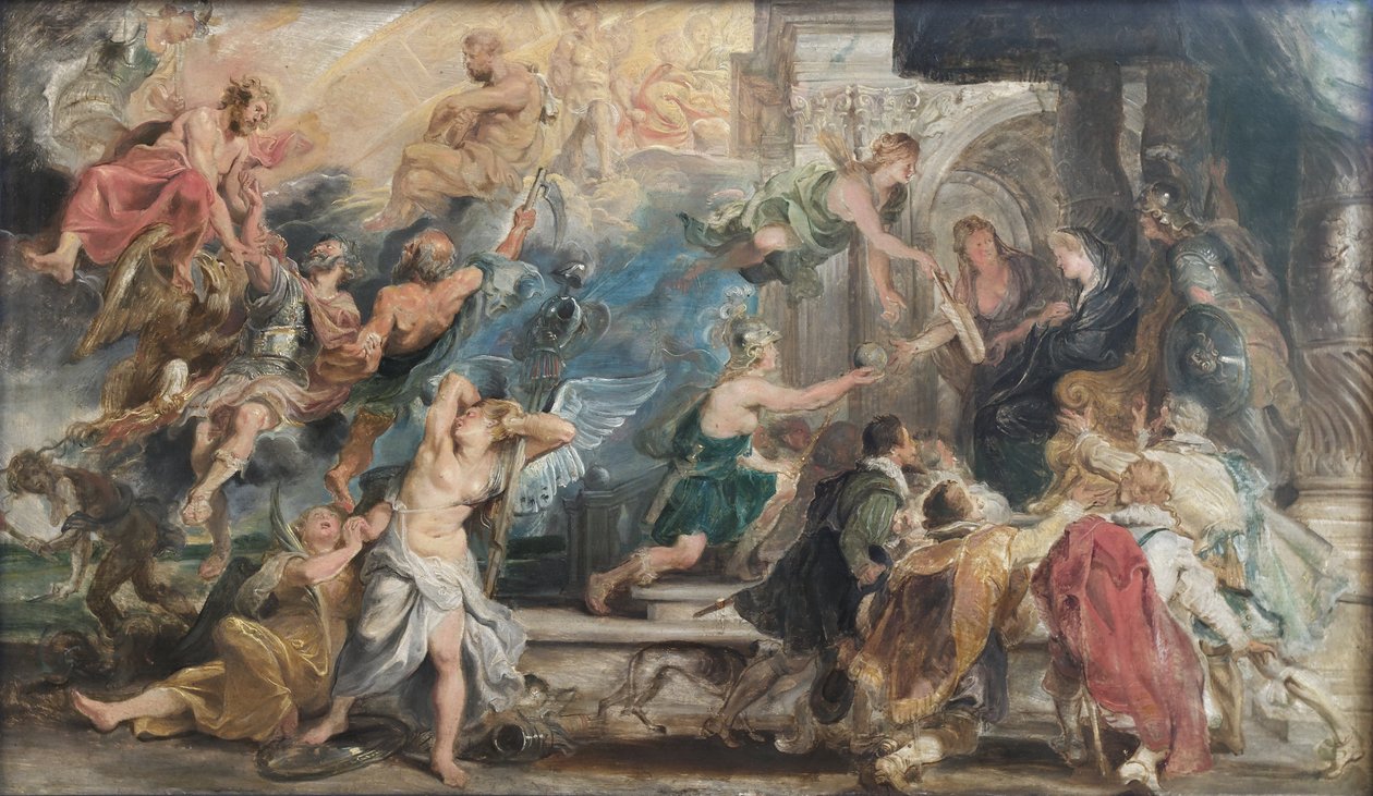 Henrik IV:s apoteos av Peter Paul Rubens