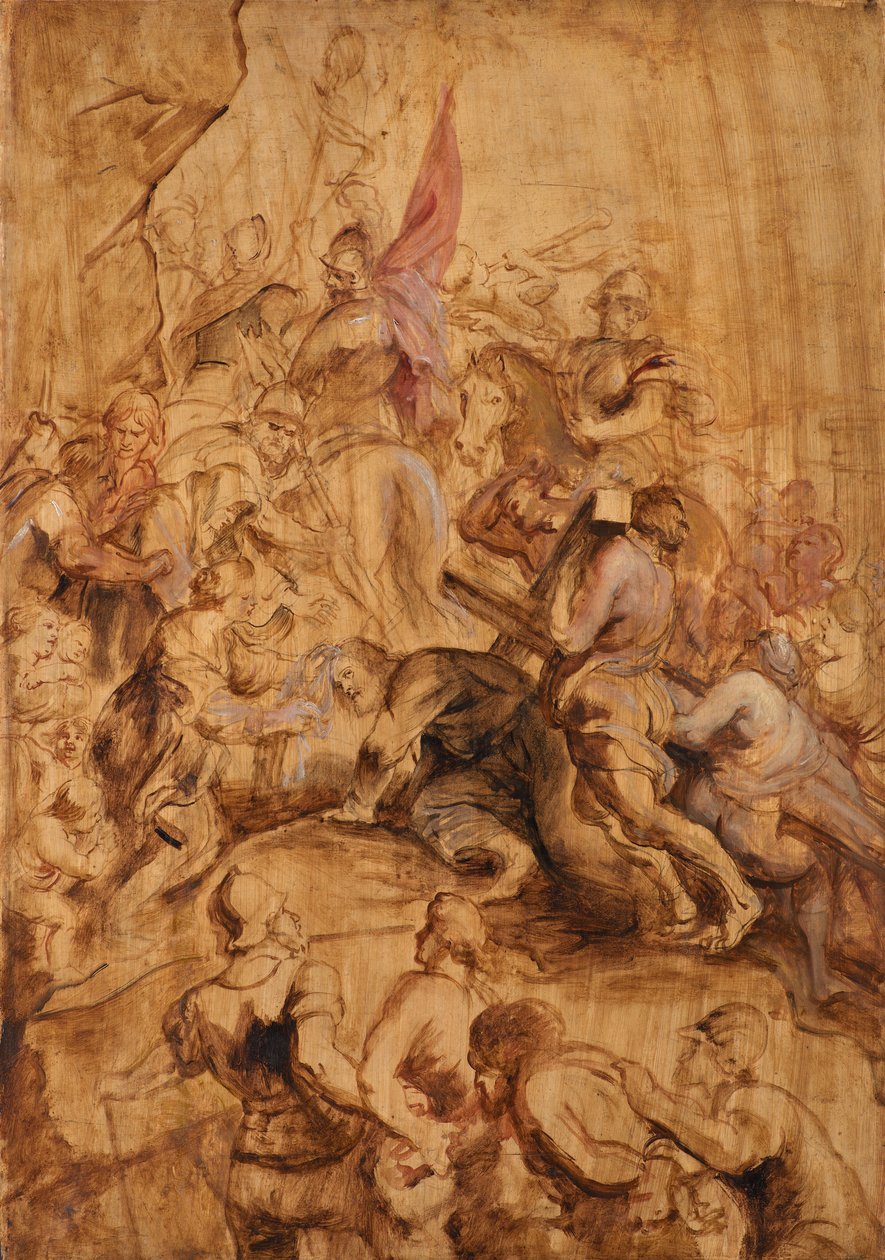 Uppstigningen till Golgata. Korsets bärande av Peter Paul Rubens