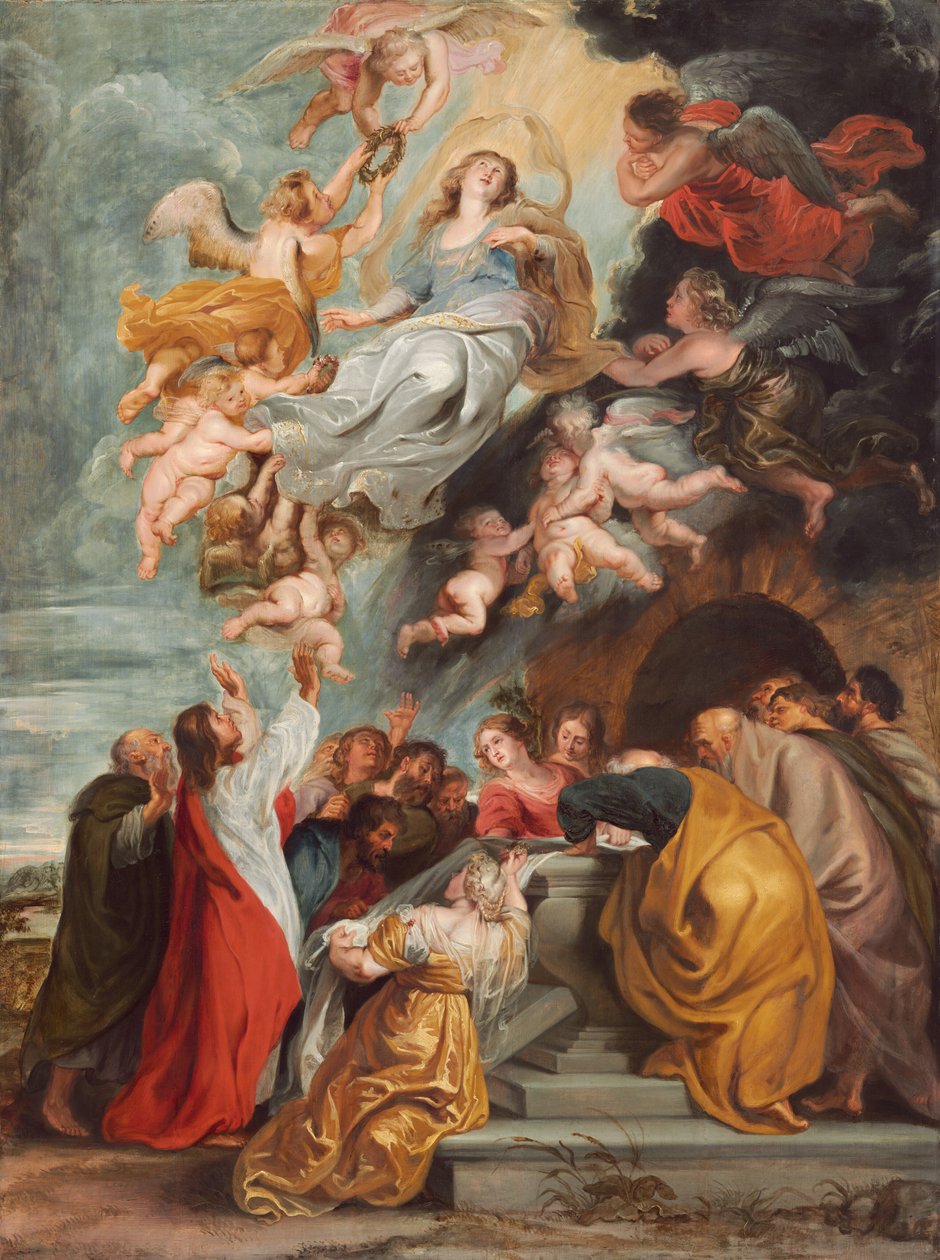 Jungfru Marie himmelsfärd, ca mitten av 1620-talet (olja på pannå) av Peter Paul Rubens