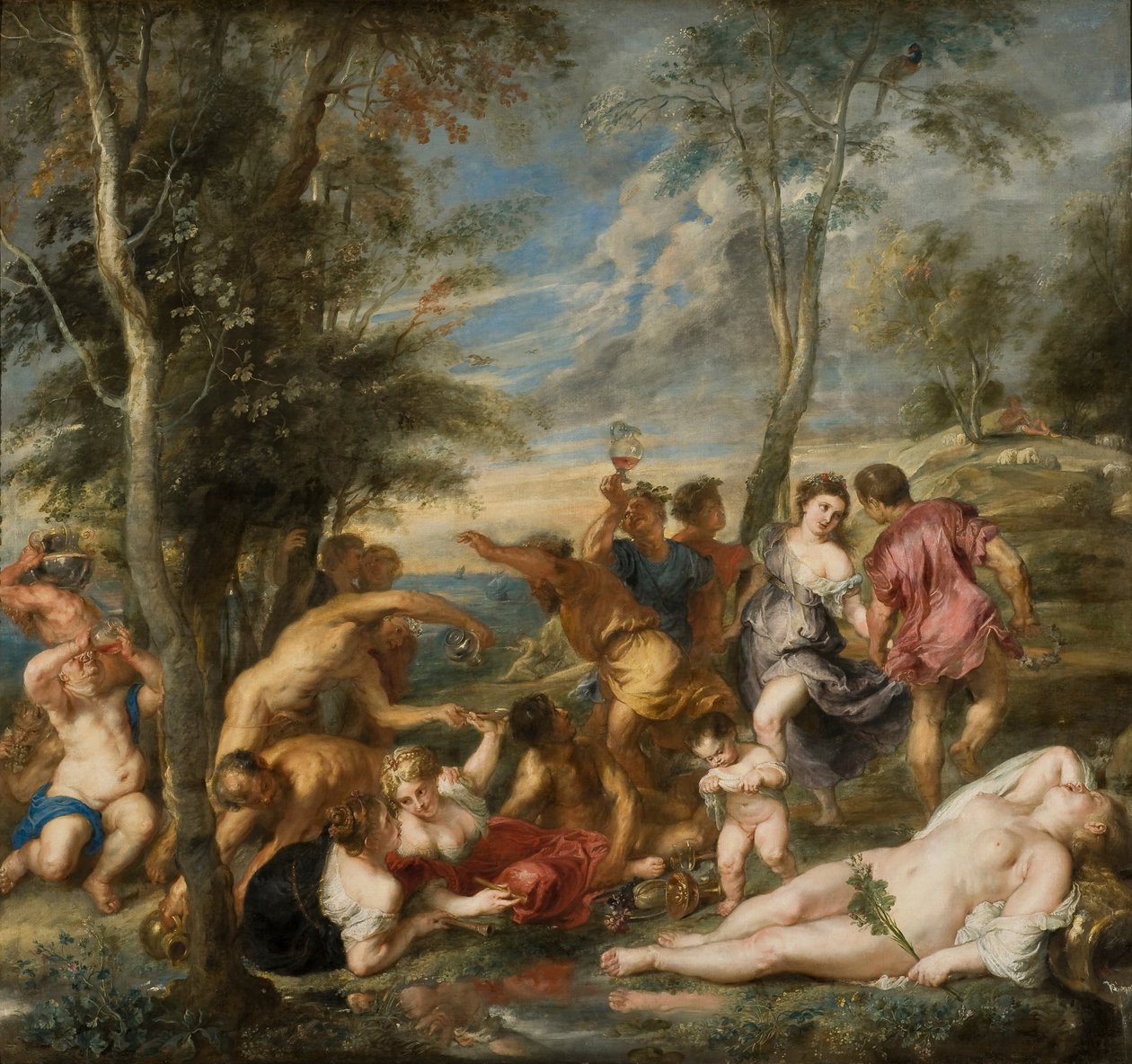 Andrians Bacchanal av Peter Paul Rubens