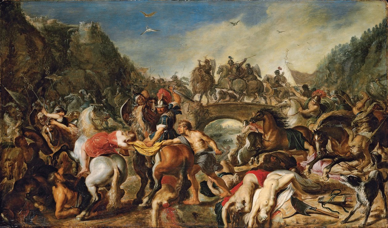 Slaget om Amazonerna av Peter Paul Rubens