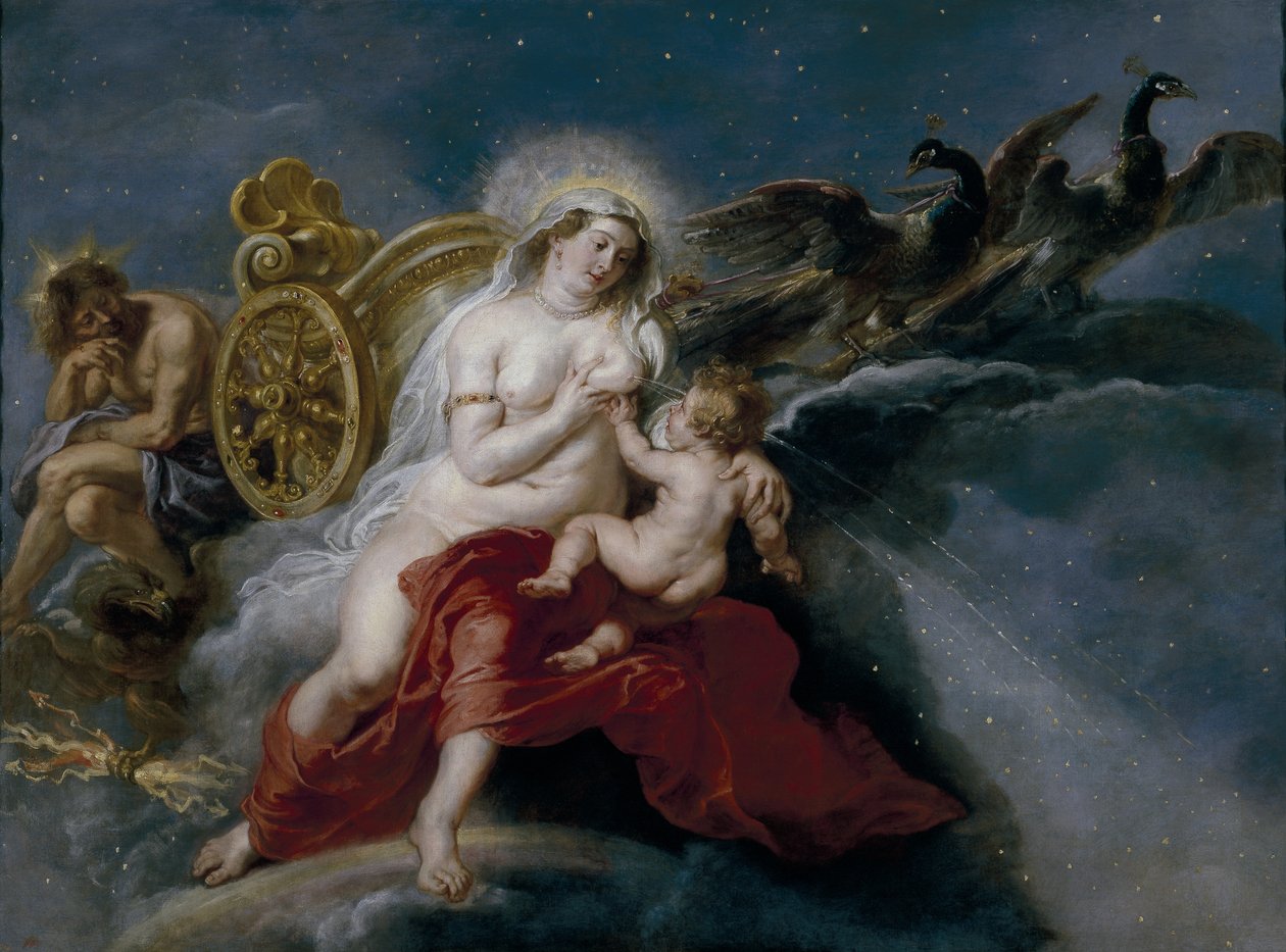 Vintergatans födelse, ca 1637 av Peter Paul Rubens