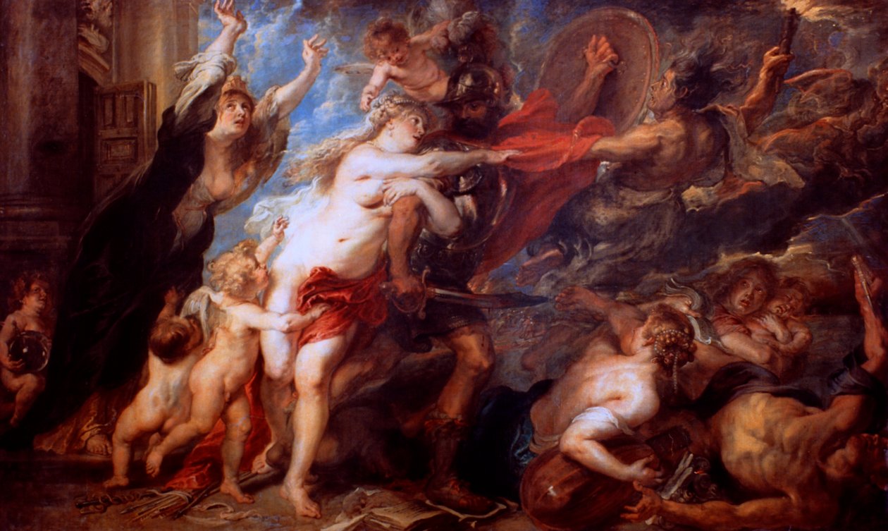Krigets konsekvenser, 1638 av Peter Paul Rubens