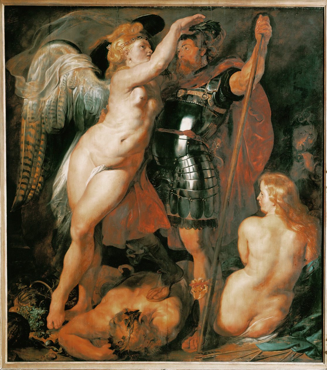 Kröningen av dygdens hjälte av Peter Paul Rubens