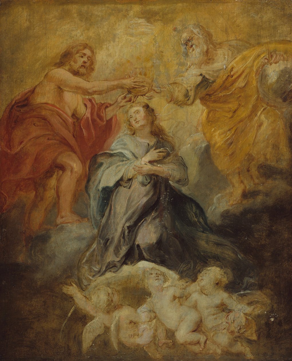 Jungfruns kröning, ca. 1632-33. av Peter Paul Rubens