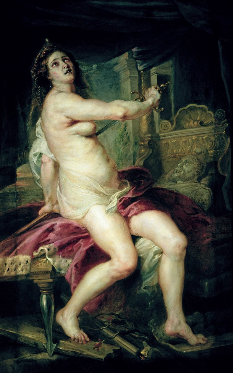 The Death of Dido (olja på duk) av Peter Paul Rubens
