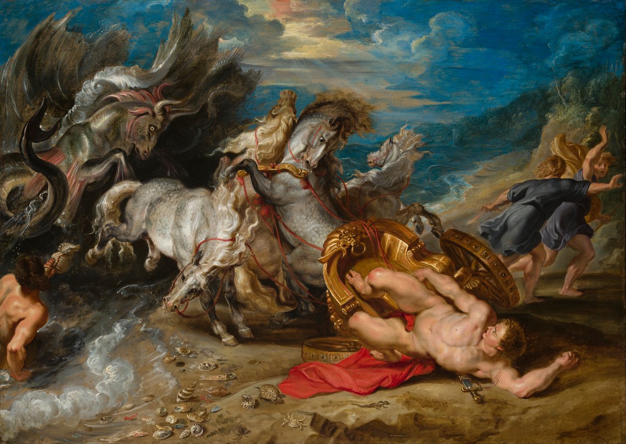Hippolytus död, c.1611-13 av Peter Paul Rubens