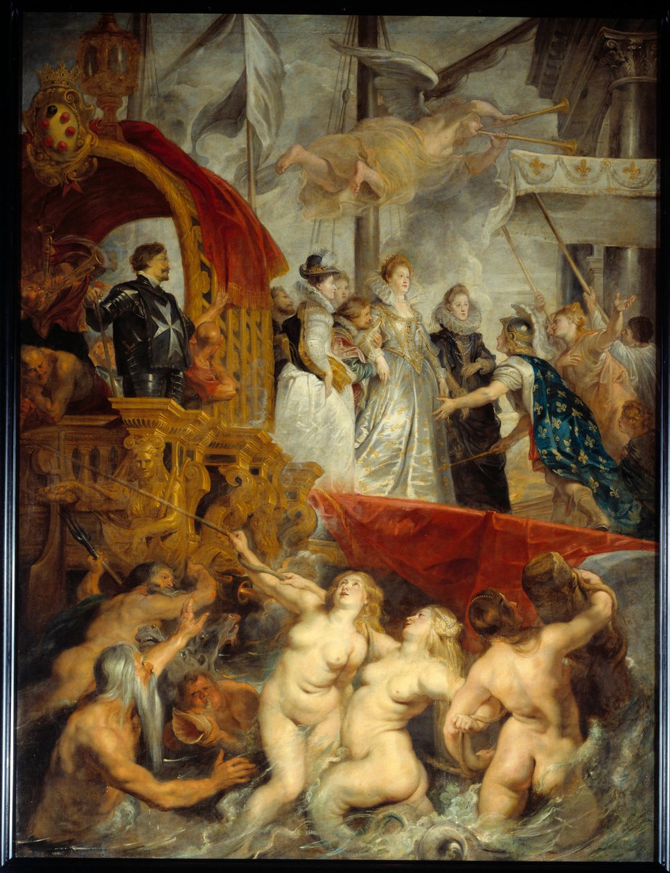 Marie de Medicis landstigning i hamnen i Marseille den 3 november av Peter Paul Rubens