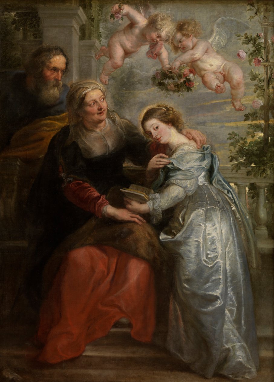 The Education of Mary, ca 1630-35 (olja på duk) av Peter Paul Rubens