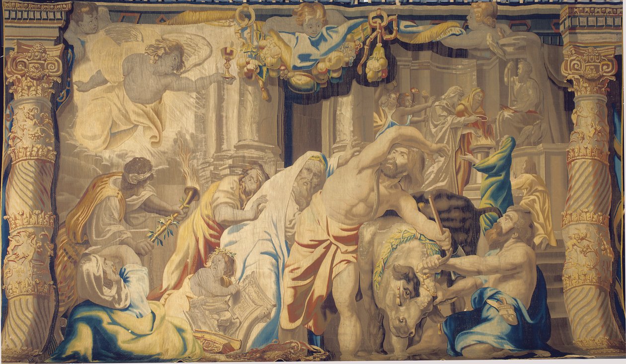 Eukaristin besegrar de hedniska offren, Bryssel, andra hälften av 1600-talet av Peter Paul Rubens