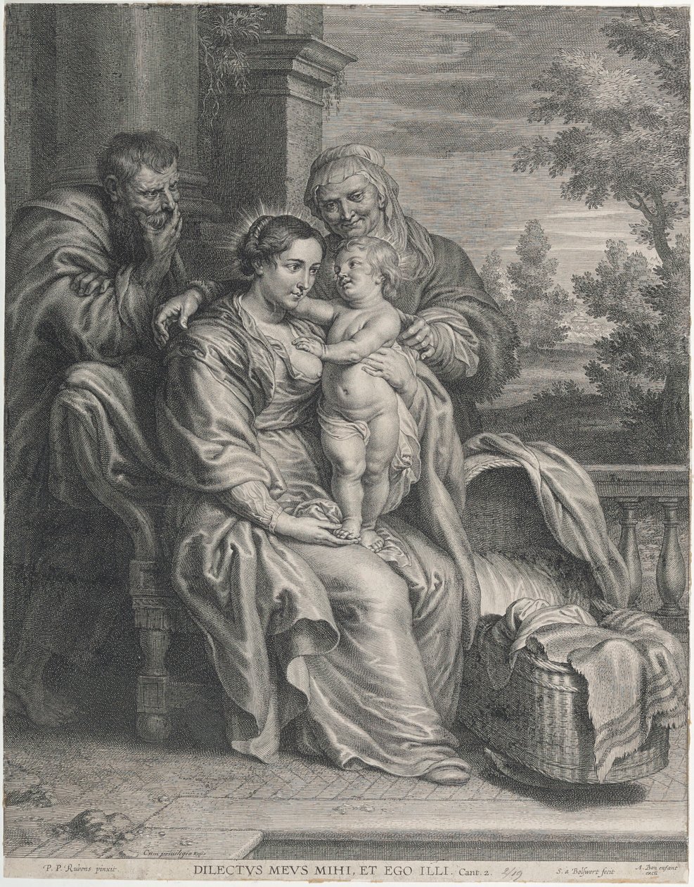 Den heliga familjen med den heliga Anna av Peter Paul Rubens