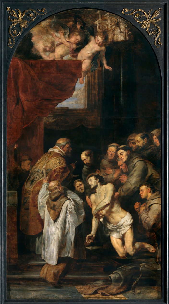 Franciskus av Assisis sista nattvard av Peter Paul Rubens
