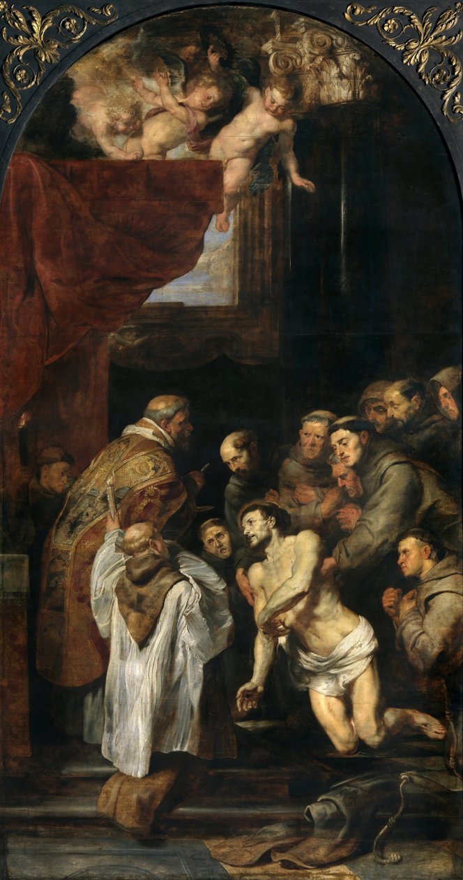 Franciskus sista nattvard, 1619. av Peter Paul Rubens