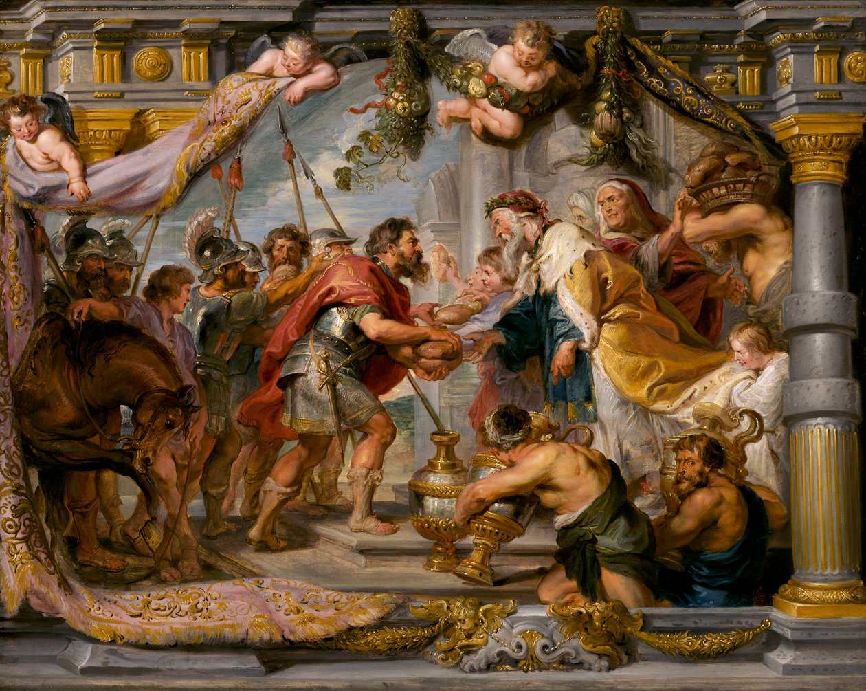 Mötet mellan Abraham och Melkisedek, c.1626 av Peter Paul Rubens