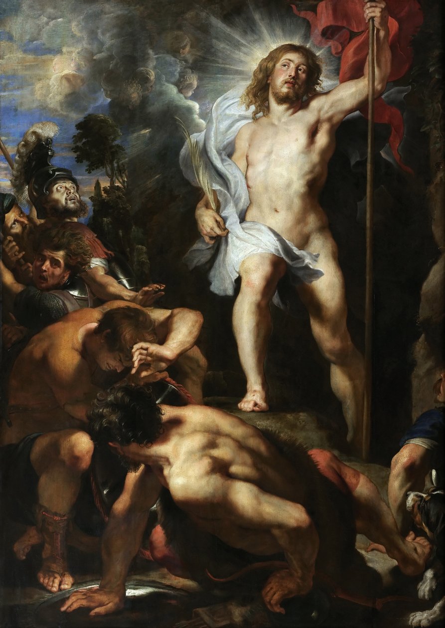 The Resurrection of Christ central panel, 1611-1612. av Peter Paul Rubens