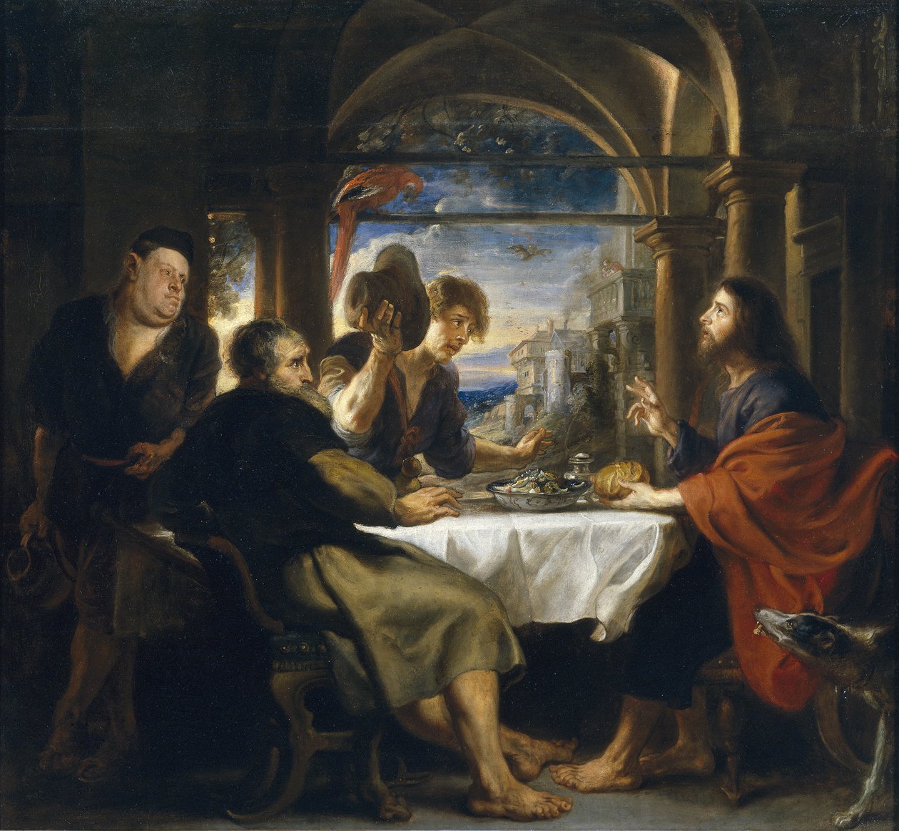 Nattvarden i Emmaus, 1638 av Peter Paul Rubens