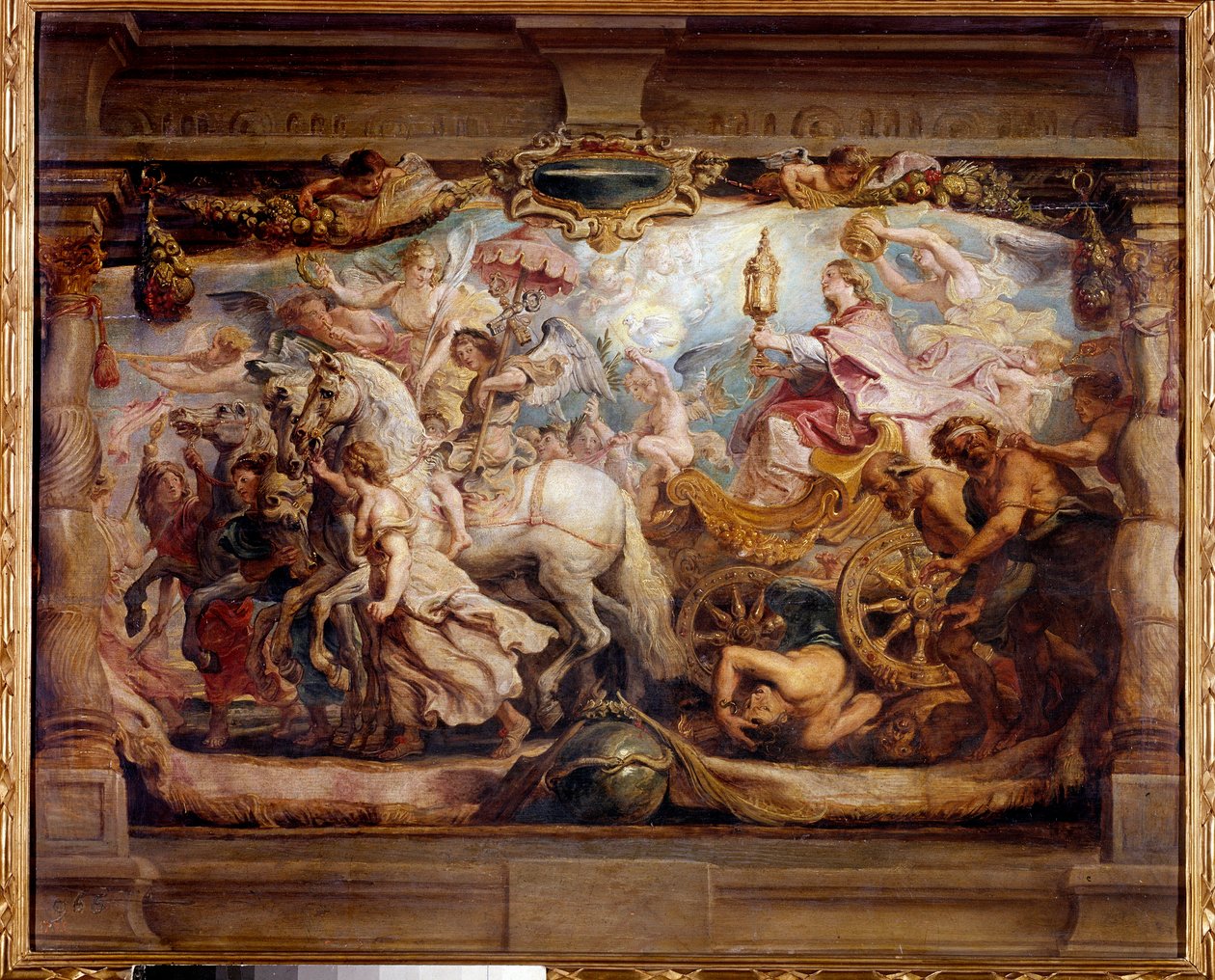 Kyrkans triumf över Furia, oenighet och hat Målning av Peter Paul (Pierre-Paul) Rubens (eller Peter Paul eller Petrus Paulus) (1577-1640) 1600-talet. Madrid, Pradomuseet av Peter Paul Rubens