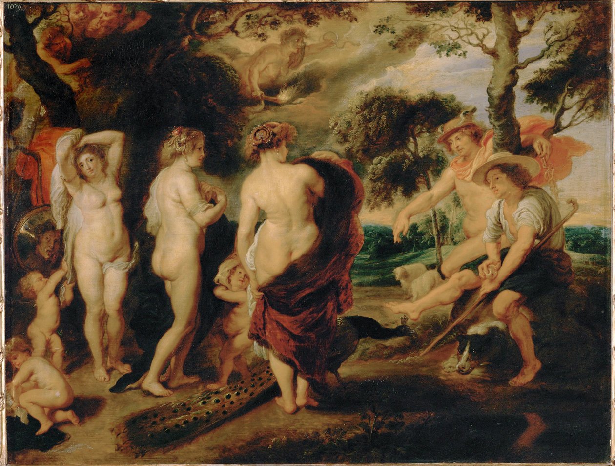 Paris dom (målning på ek) av Peter Paul Rubens
