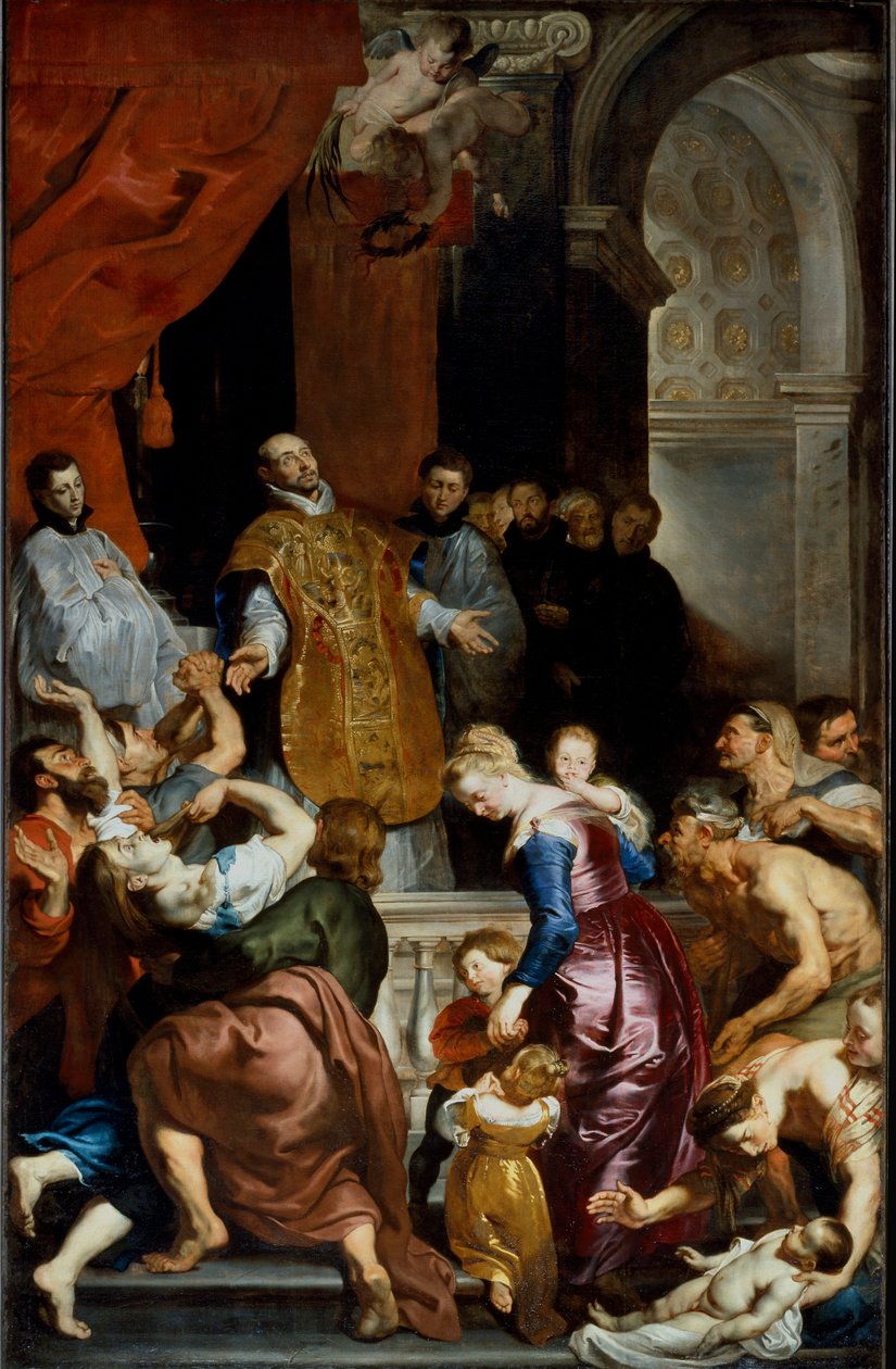 Mirakel av Saint Ignatius av Loyola. Målning av Pierre Paul (Pierre-Paul) Rubens (eller Peter Paul eller Petrus Paulus) (1577-1640) av Peter Paul Rubens