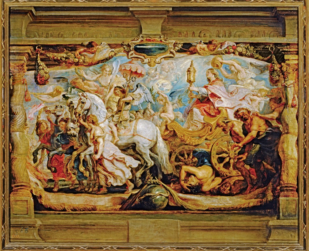 Kyrkans triumf (målning på duk) av Peter Paul Rubens