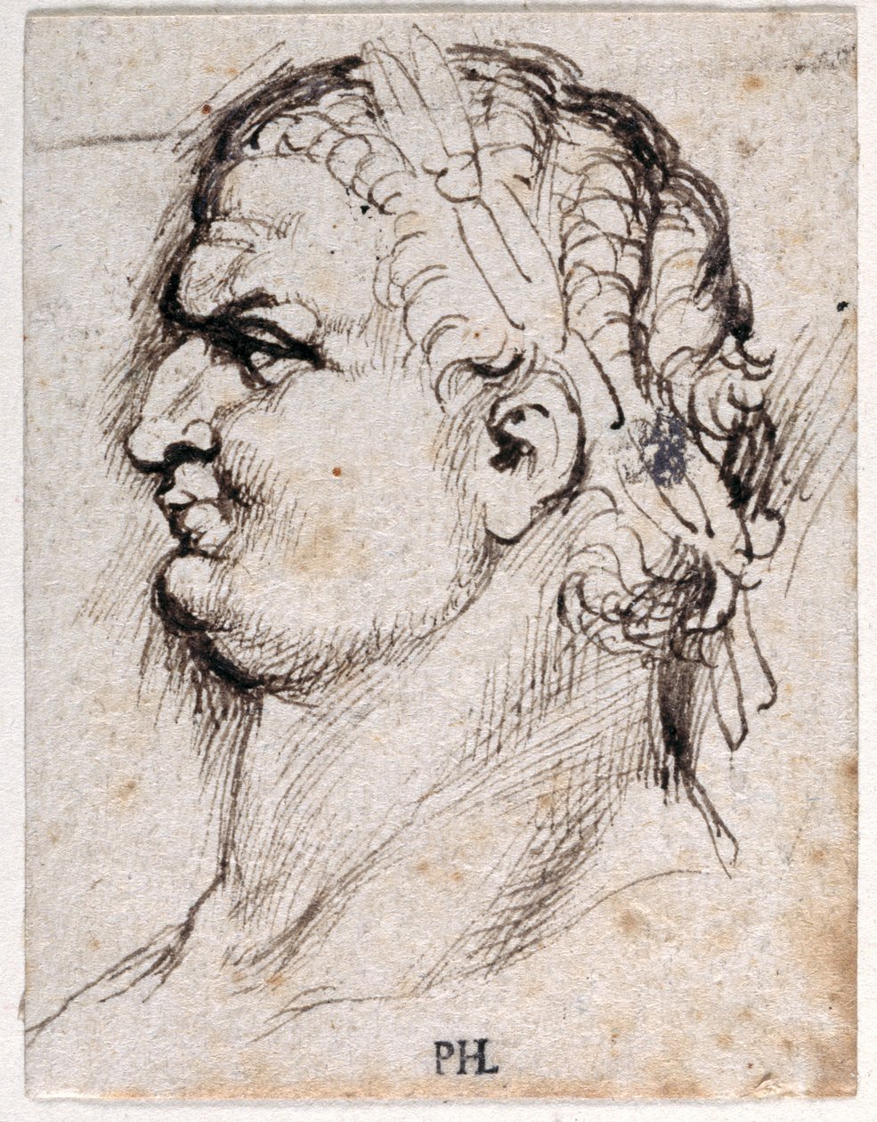 Titus, från tio teckningar av åtta av de första tolv kejsarna, efter Giovanni da Cavinos medaljer (penna och bläck på papper) av Peter Paul Rubens